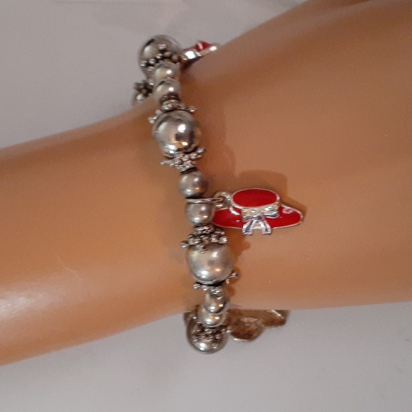 VTG 🎀 Red Hats Society Bracelet - Picture 1 of 3